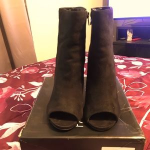 FashionNova peep toe booties